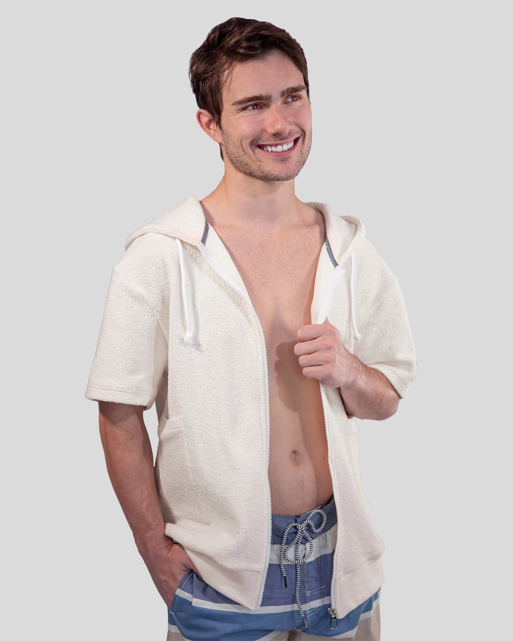 16 Points Terry Jacket – Ginger Sesame